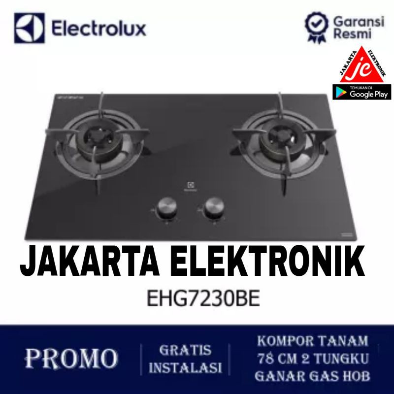 ELECTROLUX KOMPOR GAS TANAM KACA EHG7230