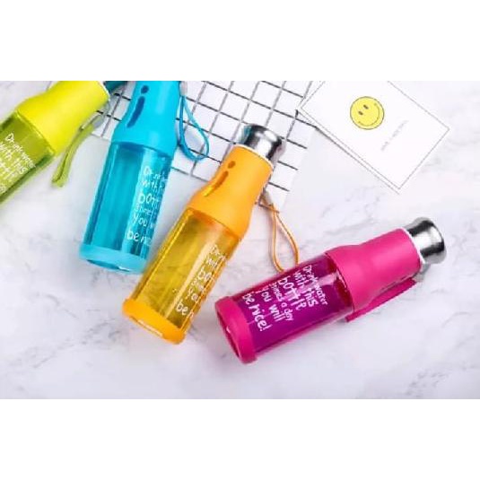 ❉ Botol Minum Be Nice  600 ml Import Bekal Air Unik Souvenir Promosi B1 - Biru ♨