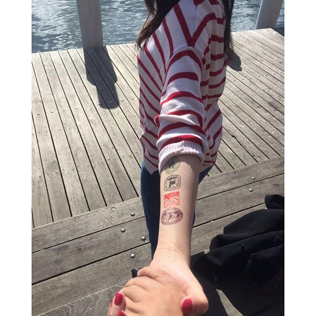 

POTATOO TRAVELER STAMP Temporary Tatto Sticker