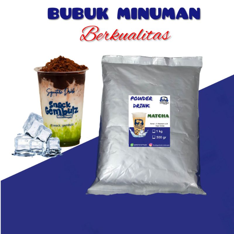 

Bubuk Minuman Matcha / Serbuk Minuman rasa matcha / Powder drink Matcha