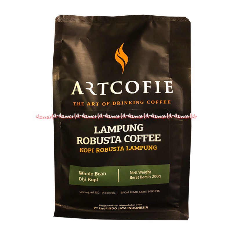 

Artcofie 200gr Lampung Robusta Coffee Whole Bean Biji Kopi Art Cofie ArtKopi Artcoffee