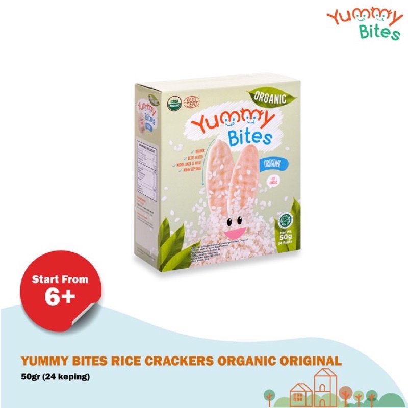 Castle - Yummy Bites Rice Crackers Organic 50gr 6bulan keatas m