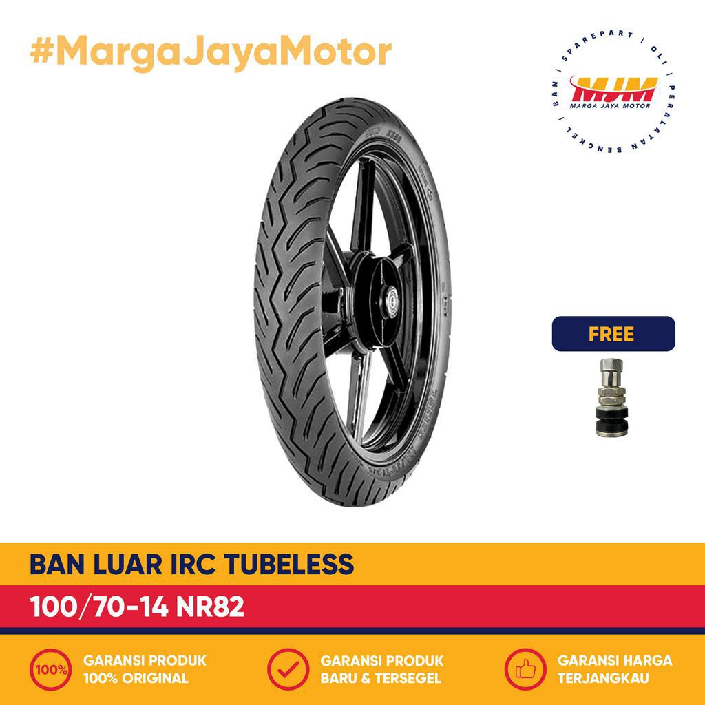 Ban Luar IRC NR82 100/70-14 Tubeless Free Pentil