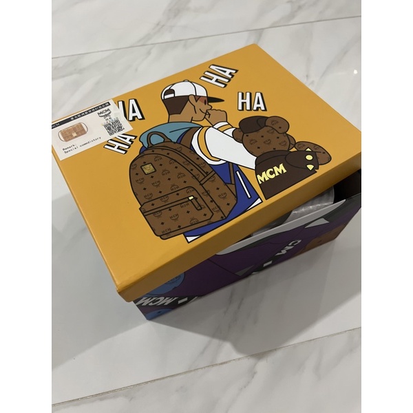 tas sling eMCM signature brown preloved