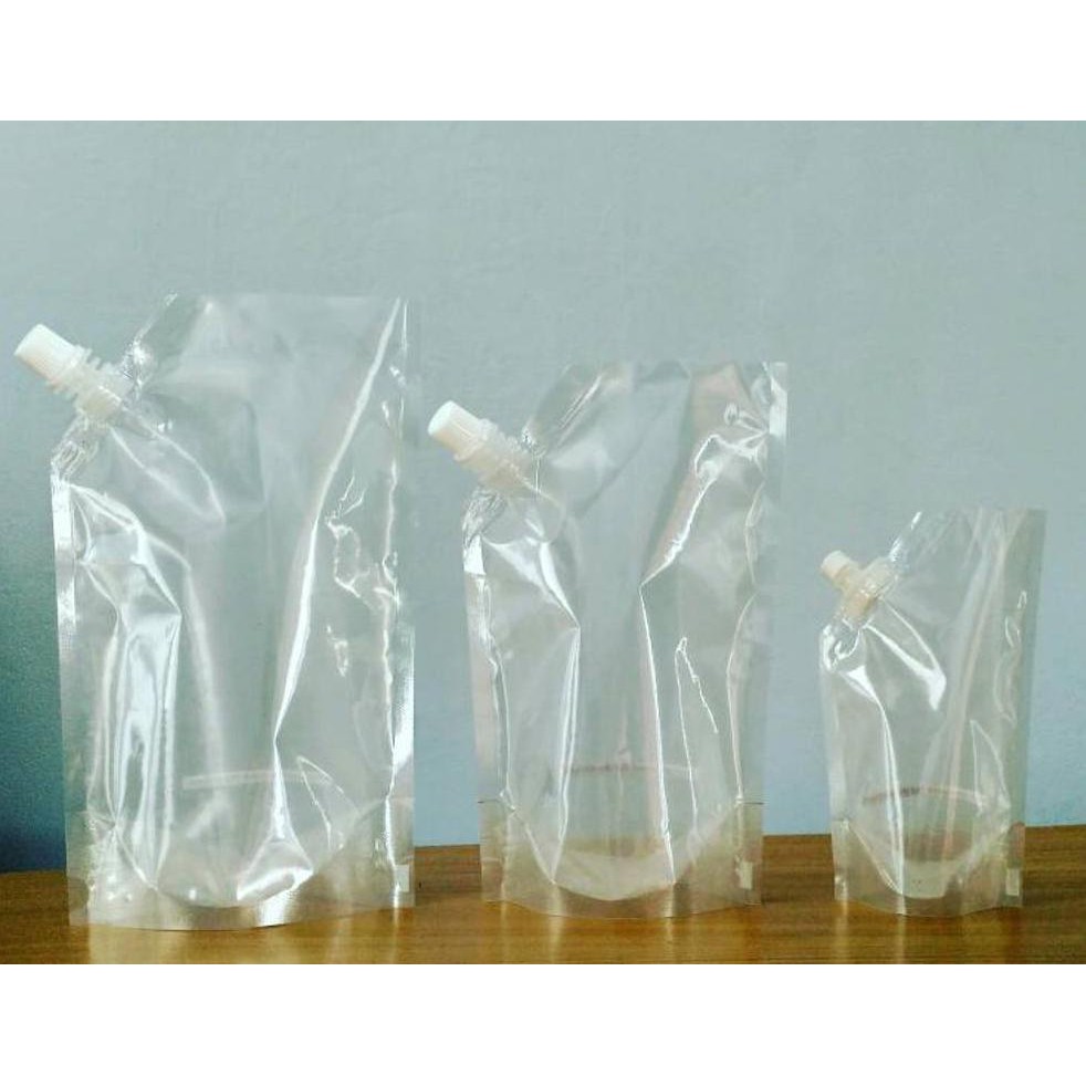 

Jual Kemasan Standing pouch cair 250 ml Spoutpack