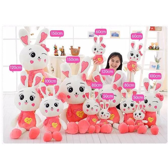 Boneka Bunny Love Boneka Kelinci Rabbit  Bahan Plush