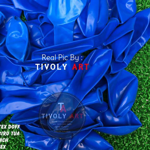☟ Balon Latex Doff Biru Tua / Balon Doff Biru Tua ✴