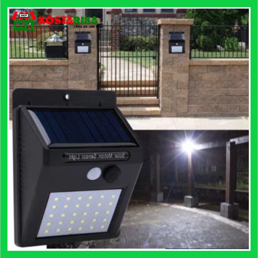 Solar Sensor Wall Light Atau Lampu Sensor Tenaga Surya LED Lampu Taman Dinding 8 20 25 dan 30 LED