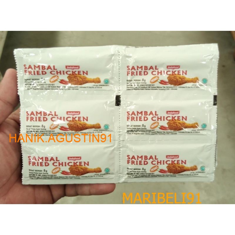 

INDOFOOD SAMBAL PEDAS SACHET ISI 24PCS Maribeli91