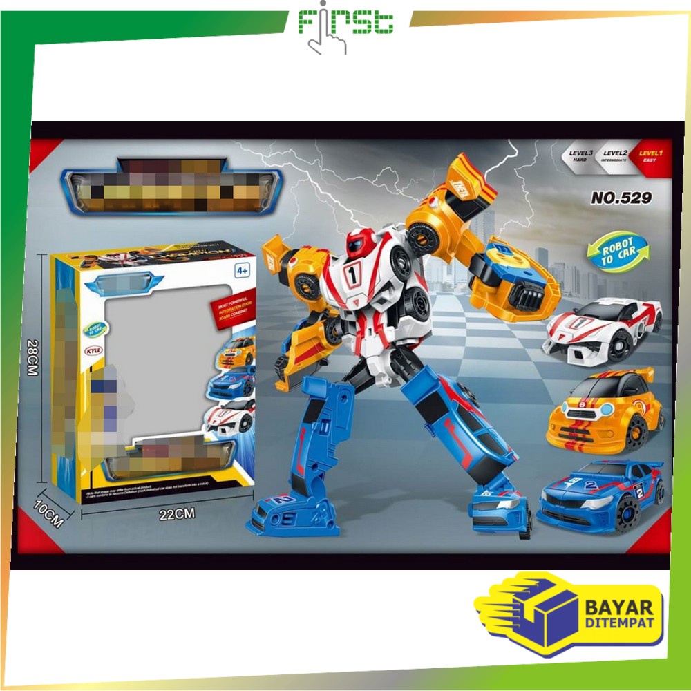 ⭐BISA COD⭐ *COD* FH-M91 Mainan Anak Robot 515 XYZ 3in1 Ukuran 28CM Mainan Mobil Mobilan Bisa Rubah J