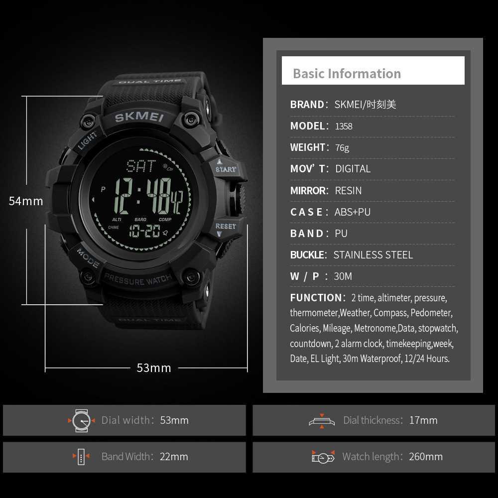 SKMEI Jam Tangan Digital Multifungsi Pria - 1358 [Hitam]