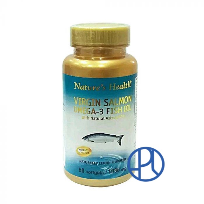 NATURE HEALT VIRGIN SALMON OMEGA-3 FISH OIL 50 SOFTGEL