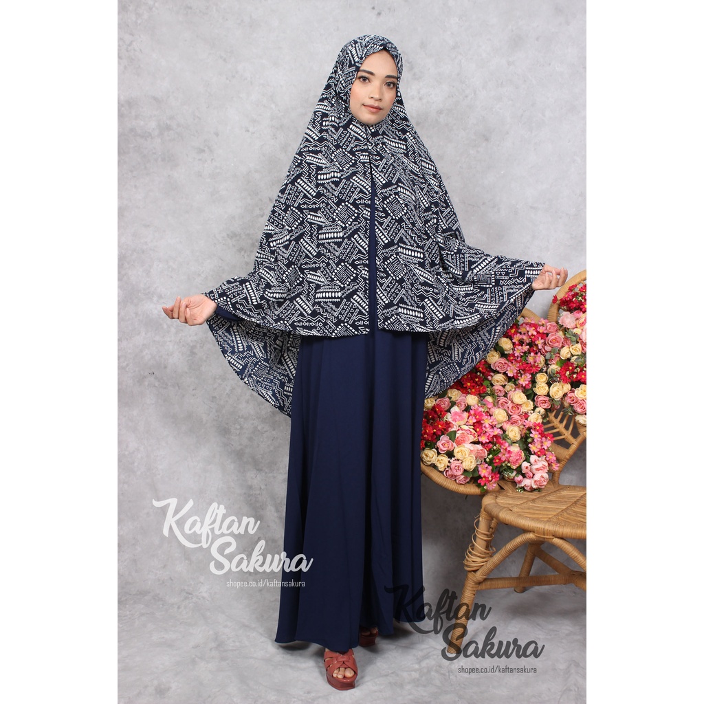 Gamis syar'i wanita muslim terbaru gamis one set khimar mewah simple ukuran allsize lebaran termurah 2022