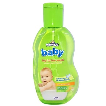 Kodomo Baby Top To Toe Hair &amp; Body Bath Aloe Vera - 200ml