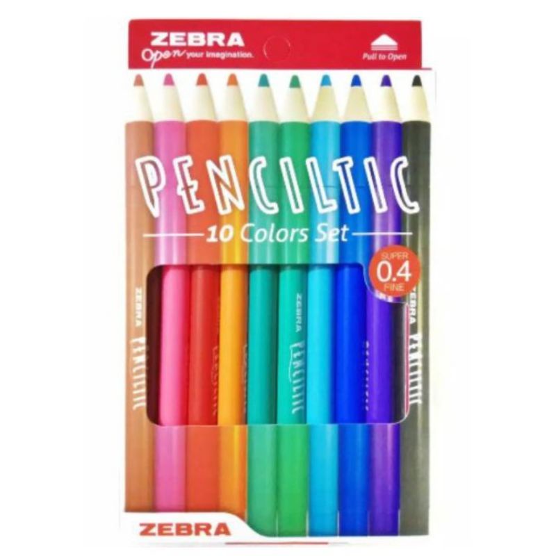

ZEBRA PENCILTIC FINELINER Set 10 Warna
