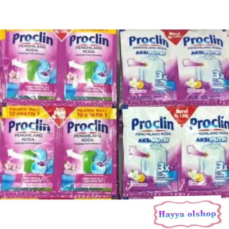 PROCLIN PEMUTIH SACHET ANTI BAKTERI + DISINFEKTAN (ISI 24pcs)