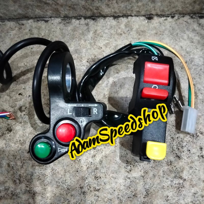 holder Saklar kanan kiri variasi motor saklar lampu klakson sen stater on-off lampu