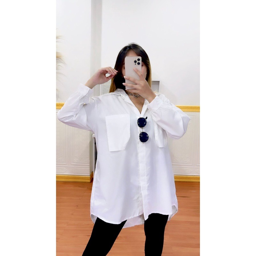 NunuLisaTan - Areumli Korean Oversize XXL Shirt Blouse