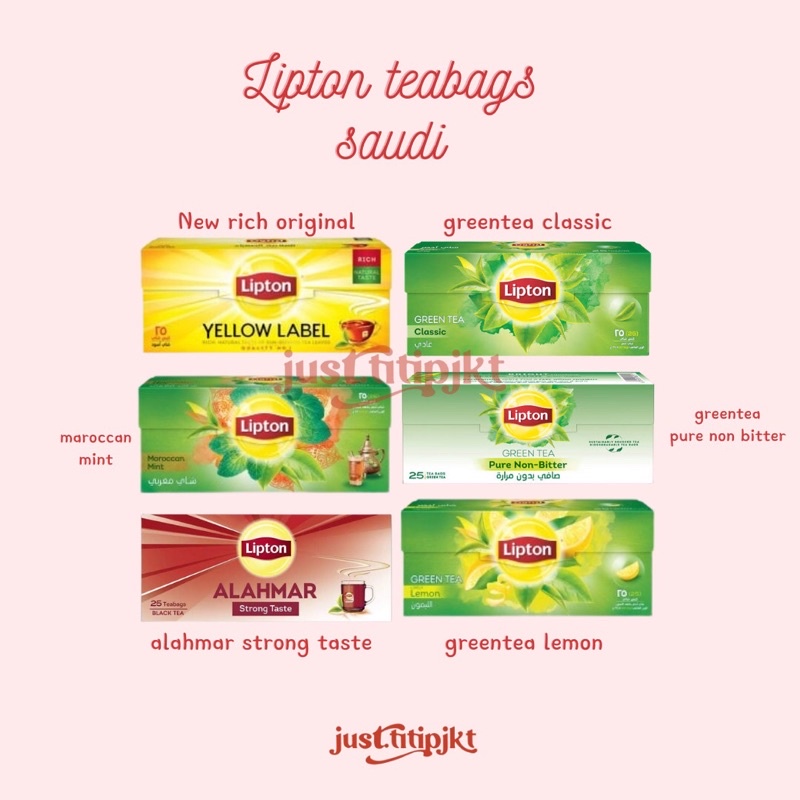 

Lipton tea bag From Saudi