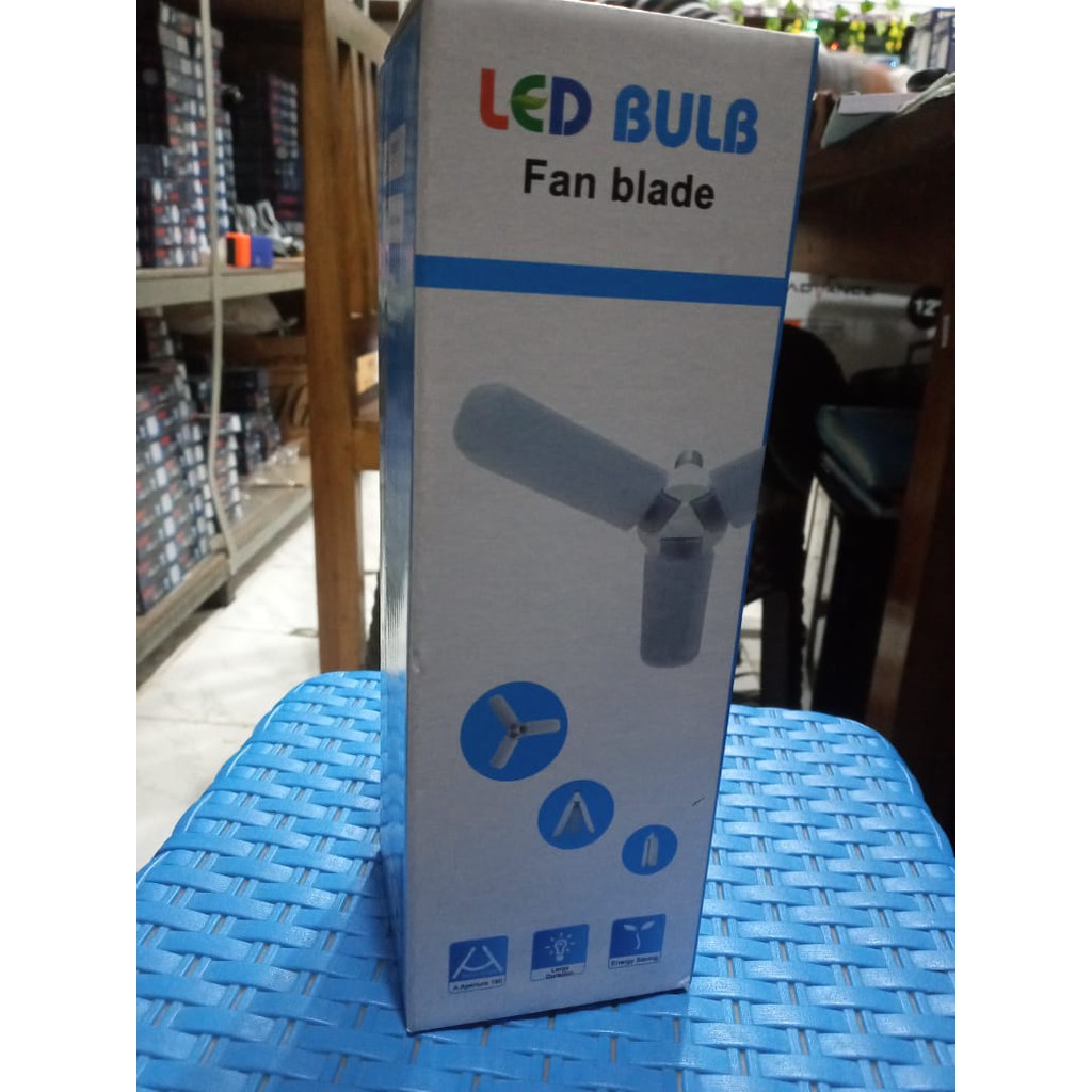 Miosa Fan Blade LED Bulb 40W E27 E-27 E 27 6500K Bentuk Kipas/Daun