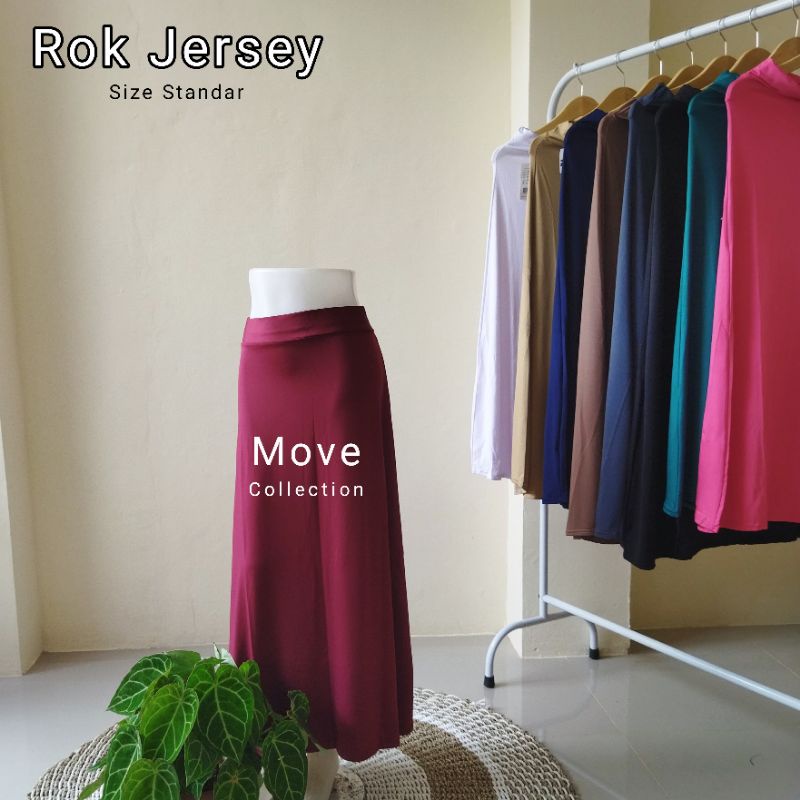 Rok Jersey Murah Nyaman Maxi Skrit Standar