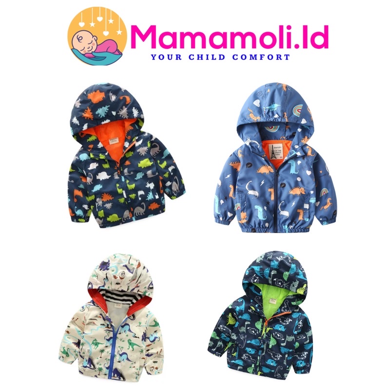 JaKet hoodie parasut motor anak / baby / bayi tahan angin dan air hujan lapisan dalaman tidak panas-1