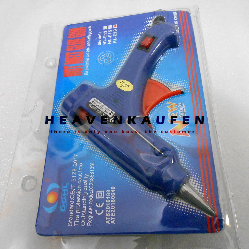 Lem Tembak / Glue Gun Kecil Merk DGHL Untuk Lem Stick Diameter 7 s/d 7,5 mm
