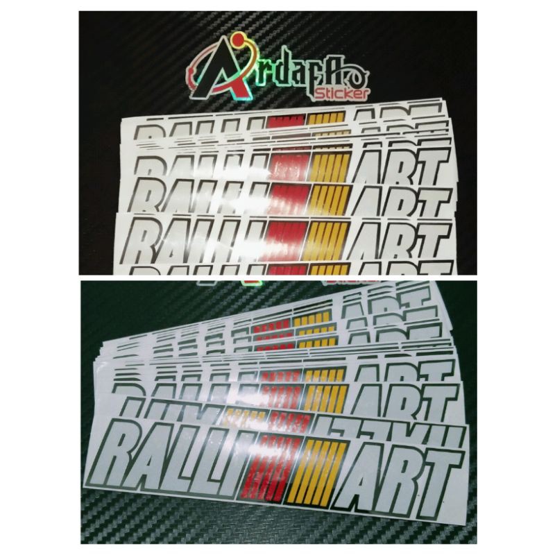 STICKER RALLIART STIKER CUTTING