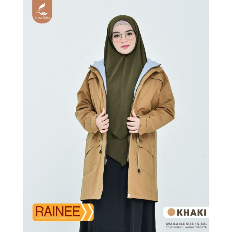READY STOCK  Rainee Parka by Gerai Saffa | Parka Muslimah