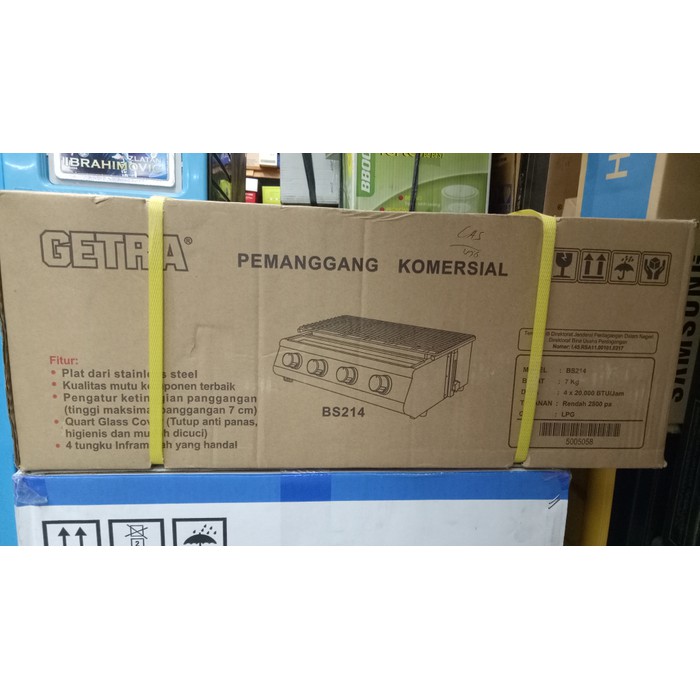 Pemanggang sosis 4 tungku getra stenliss