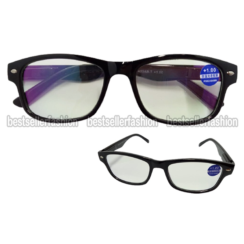 Kacamata Baca Lensa Plus (+) Anti Radiasi Komputer Hp Kaca mata Blueray plus uk+1.00 s/d +3.00 Kacamata rabun Dekat Reading Glasses Unisex Terbaru