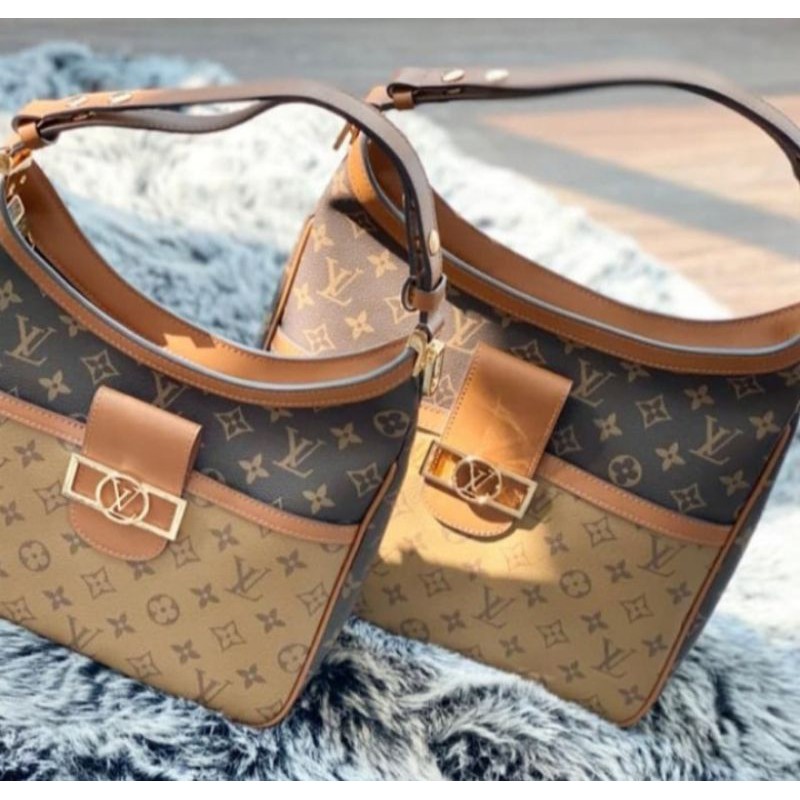 tas LV dauphine reverse (PM) Hobo bag 28cm