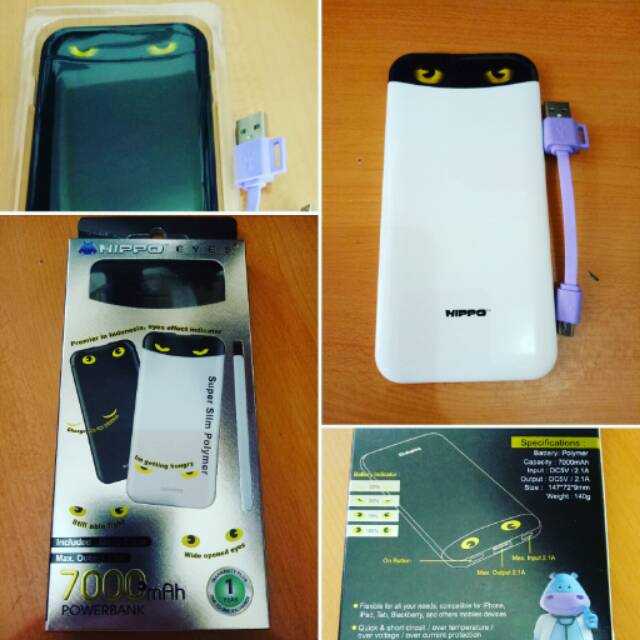 Powerbank Hippo Eyes 7000 mAh