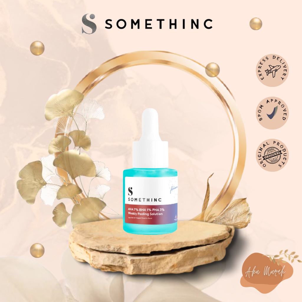 ✨ AKU MURAH ✨ SOMETHINC AHA 7%+BHA 1%+PHA 3% Weekly Peeling Solution / Serum Komedo 20ml BPOM