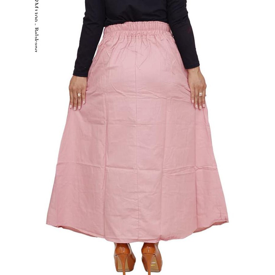 Rok Panjang  Wanita Dewasa Model Payung Bahan Katun Cigaret