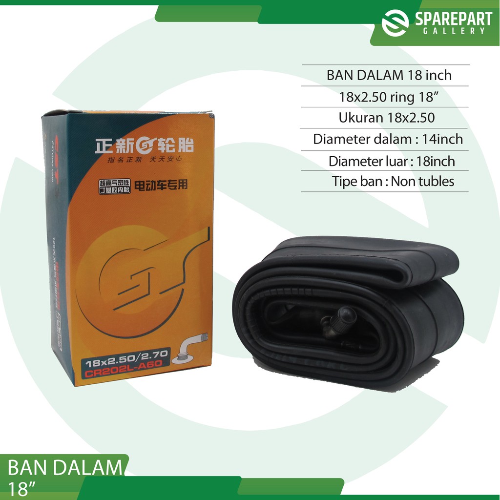 Ban dalam 18&quot; (18x2.50) ring 18inch sepeda dan motor listrik