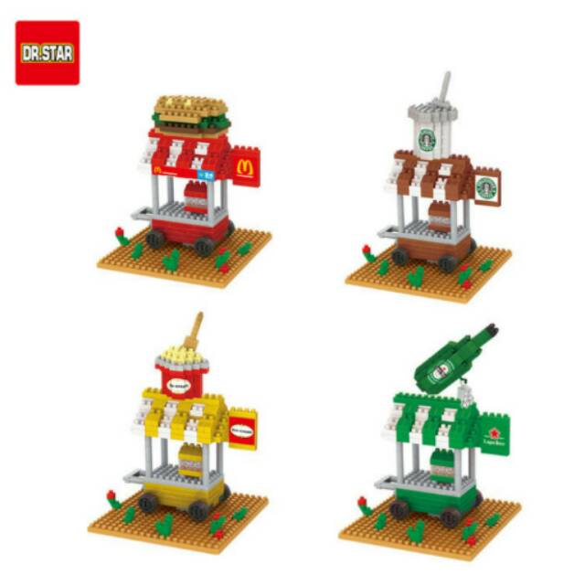 Mainan Lego edukasi DR Star mini blocks multiple shop 590-593