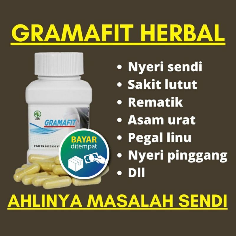 Gramafit Asli Herbal Obat Nyeri Sendi, Asam Urat Rematik Sakit Pinggang Gramafit Original