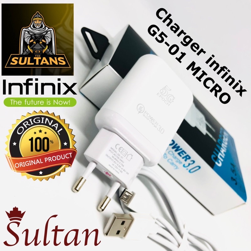 PROMO CHARGER ORI INFINIX G501 XCU32 MICRO USB FOR HOT SERIES 5G POWER UP