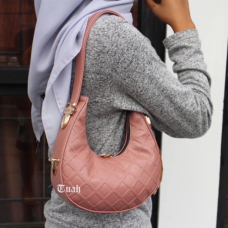 TUAH SLIMBAGS / NEW MODEL / SL FSL BORDIR Embos Wajik Premium Series High quality MX - 48 / Tas Bahu Wanita Elegan / Tas Jinjing Wanita / Tas Pesta Mewah &amp; Elegan Wanita / Tas Wanita Terbaru Kekinian &amp; Terlaris