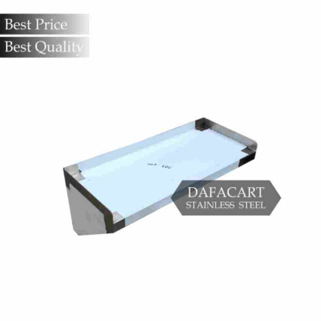 Rak Dinding Stainless Steel Wall Shelf Rak Tempel Dapur | Shopee Indonesia