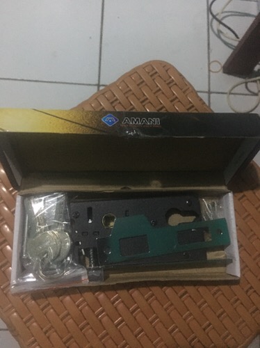 Bodi Kunci Lidah Pintu Medium Tanggung Rumah L Lock Body Silinder Amani