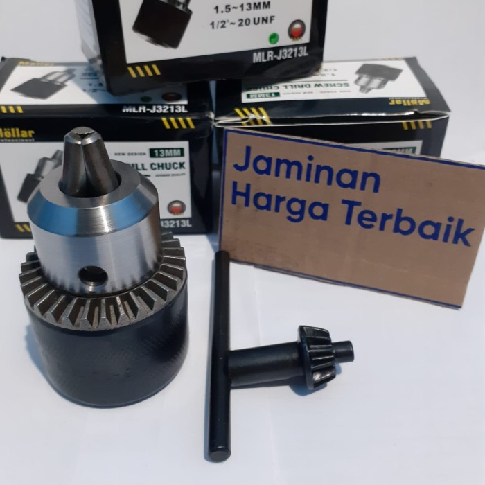 Adapter Kepala Chuck Bor Mollar Drill Mata Bor Tangan Kepala 13 Mm.