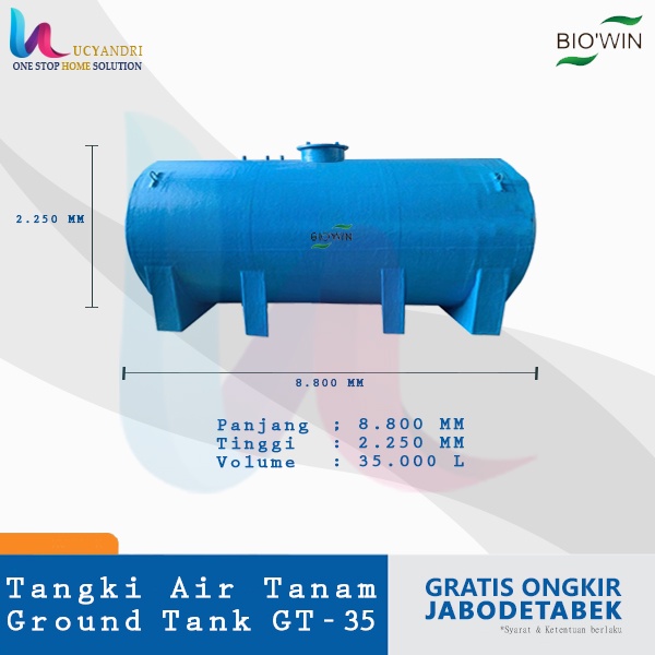 Ground Tank / Tangki Air Tanam / Pendam Toren, Tandon Air GT-35