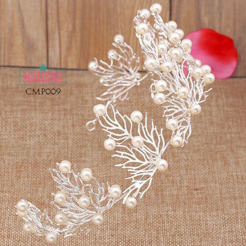 [SIAP KIRIM] TIARA PENGANTIN MAHKOTA BRIDAL CROWN WEDDING AKSESORIS RAMBUT CMP009