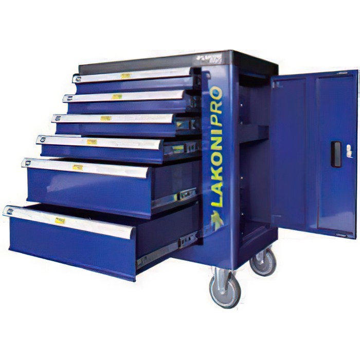 901750 LAKONI PRO TOOL BOX ROLLER CABINET 6 DRAWER 683x460x900MM
