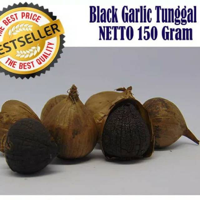 

BLACK GARLIC TUNGGAL 150 GRAM - BAWANG PUTIH HITAM TUNGGAL/LANANG