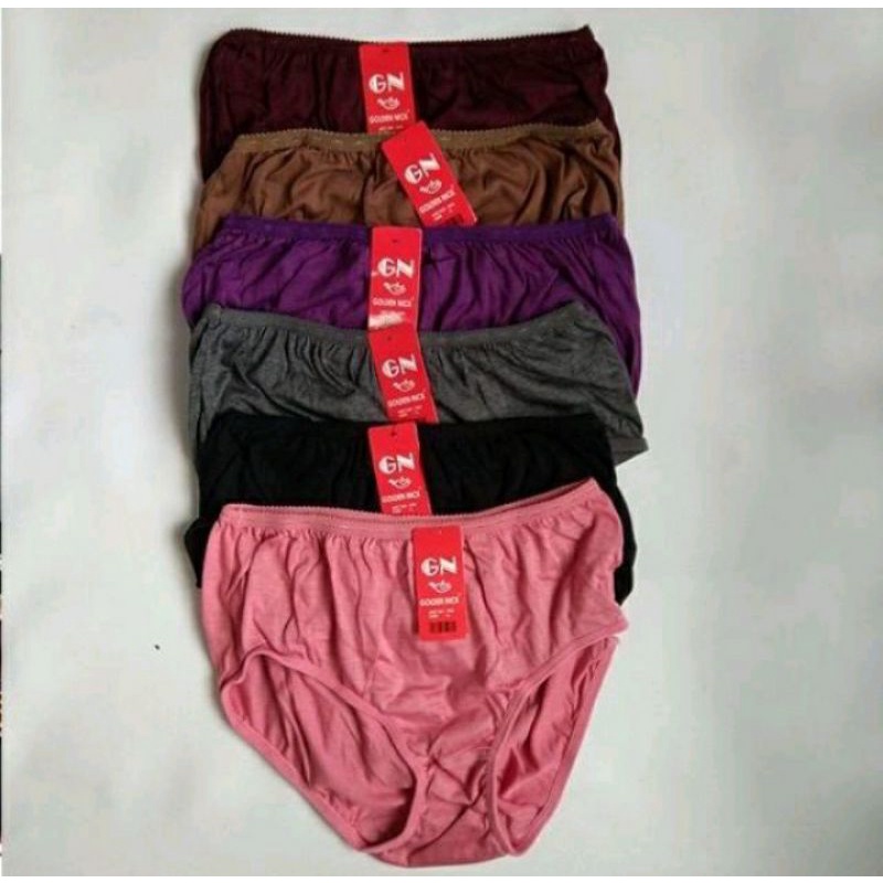 6 PCS CELANA DALAM  GOLDEN NICK WARNA GELAP