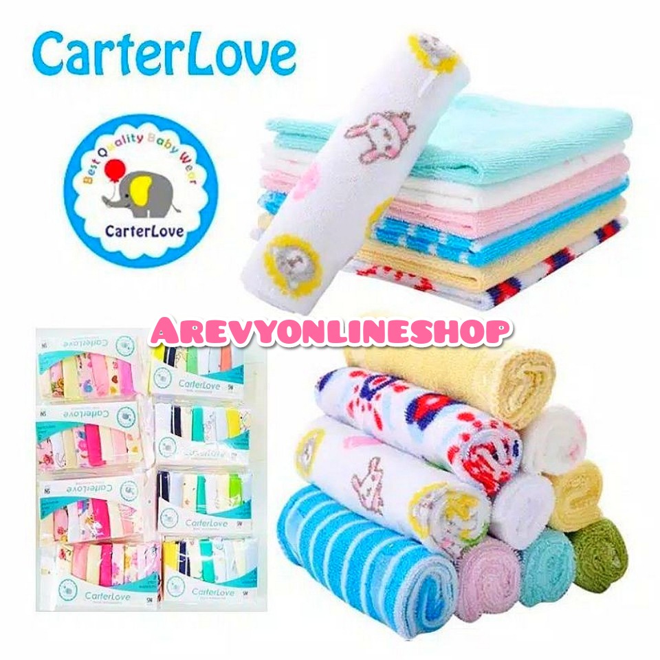 Sapu Tangan / Washlap Carter's Baby Grow 8 in 1 ( isi 8)