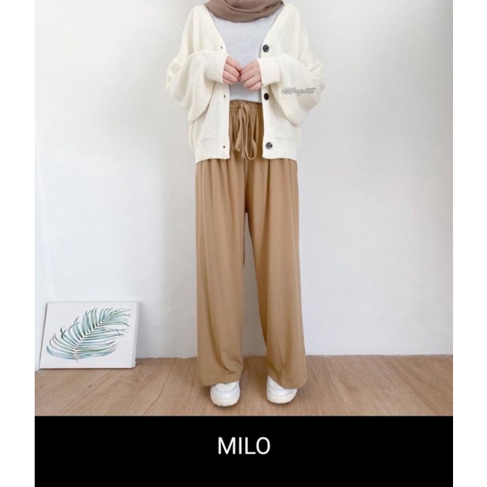 Kinaya / Celana Kulot Wanita Tali / Kulot Rayon-Milo